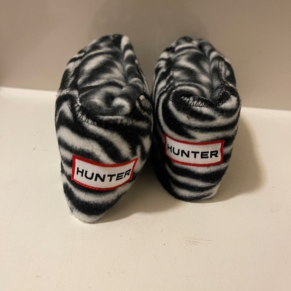 NWT HUNTER Moss Cable Cuff Fleece Welly Sock Size M 5-7 Graphite - Picture 10 of 11